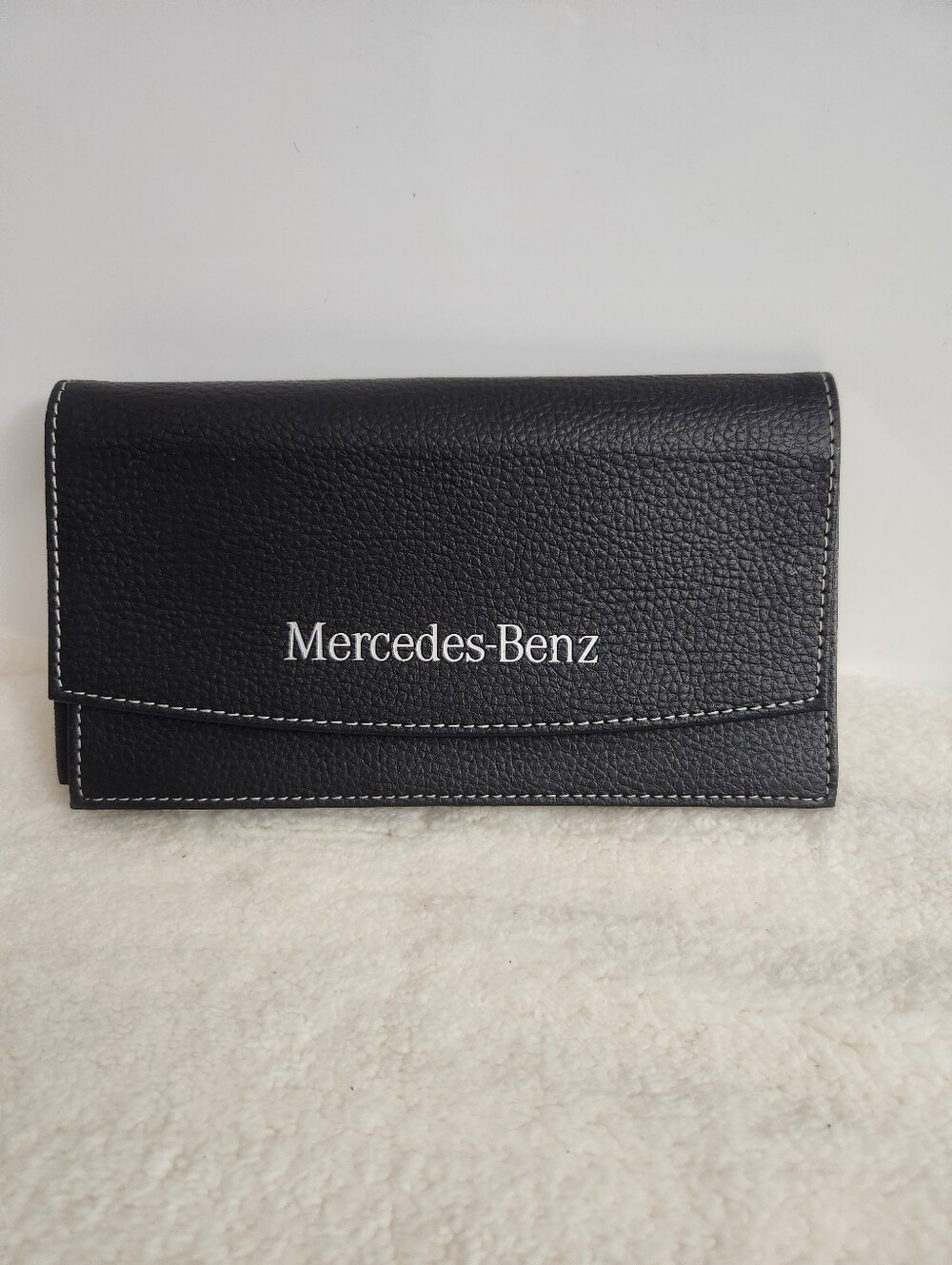 Mercedes-Benz Black Pebbled Wallet-Style Women's Bag